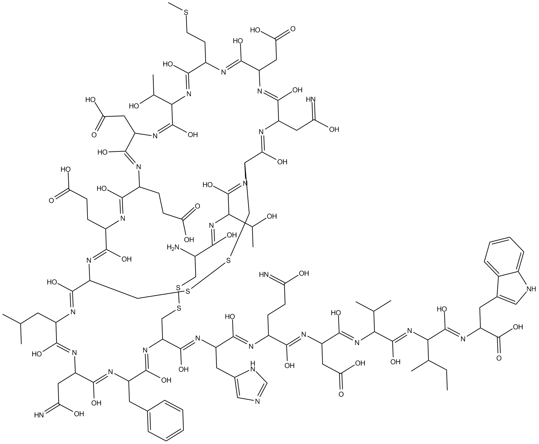 Sarafotoxin S6c Chemical Structure