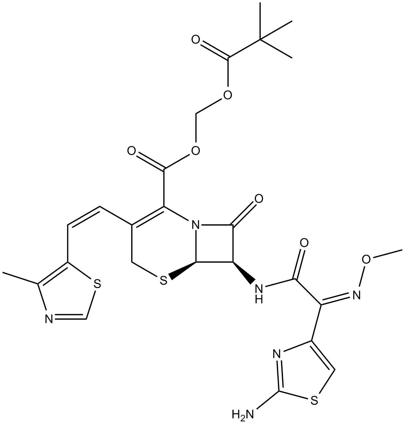 Cefditoren Pivoxil Chemical Structure