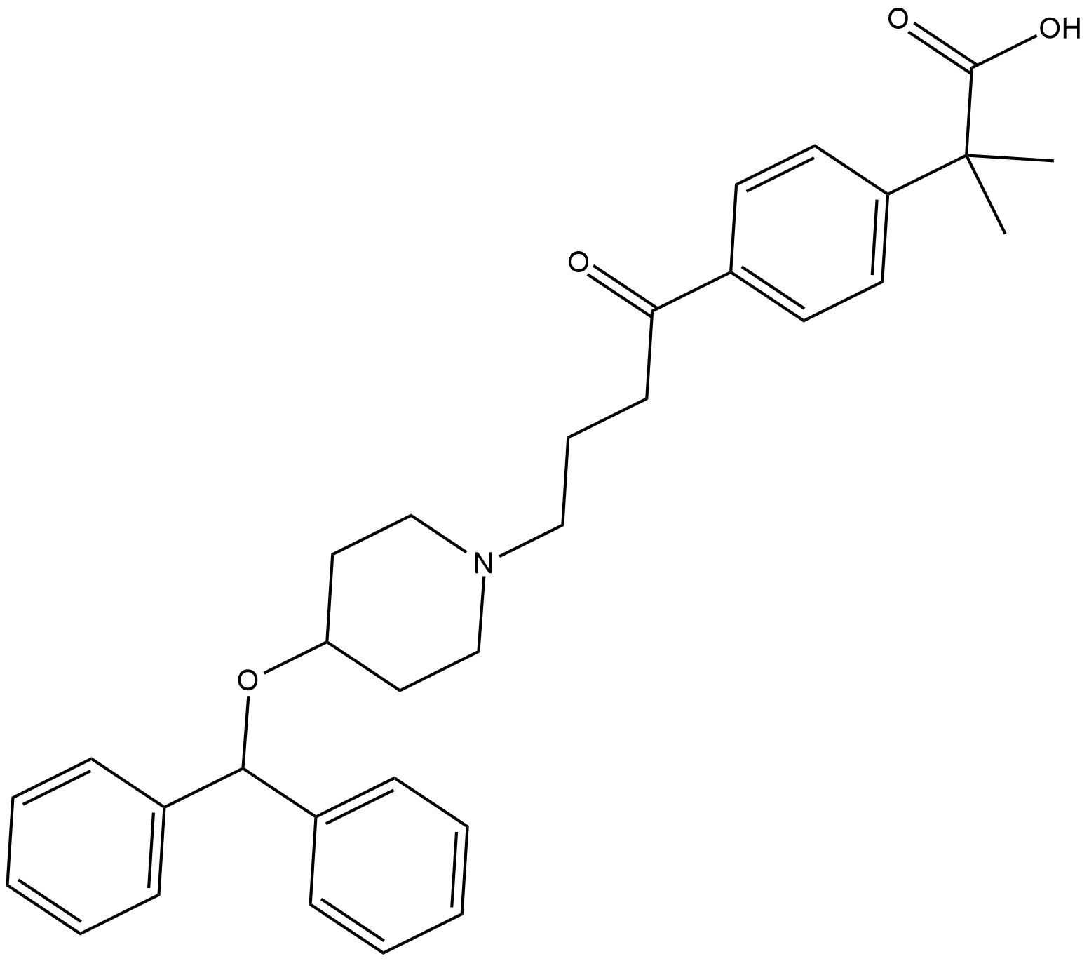 Carebastine Chemical Structure