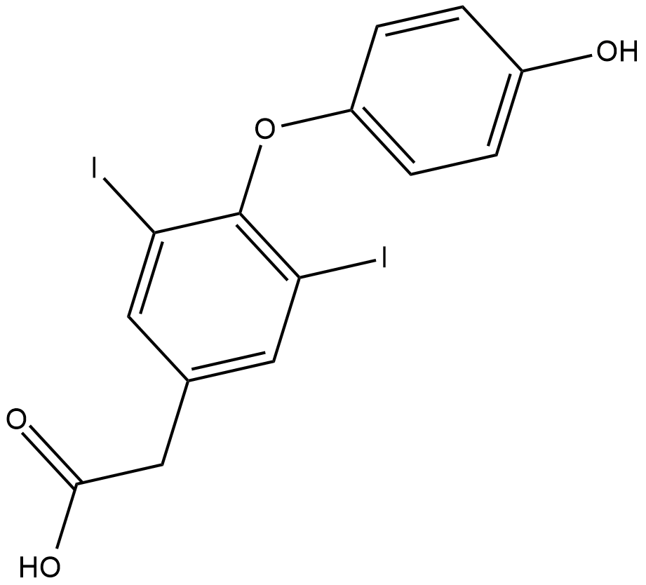3,5-Diiodothyroacetic Acid Chemical Structure