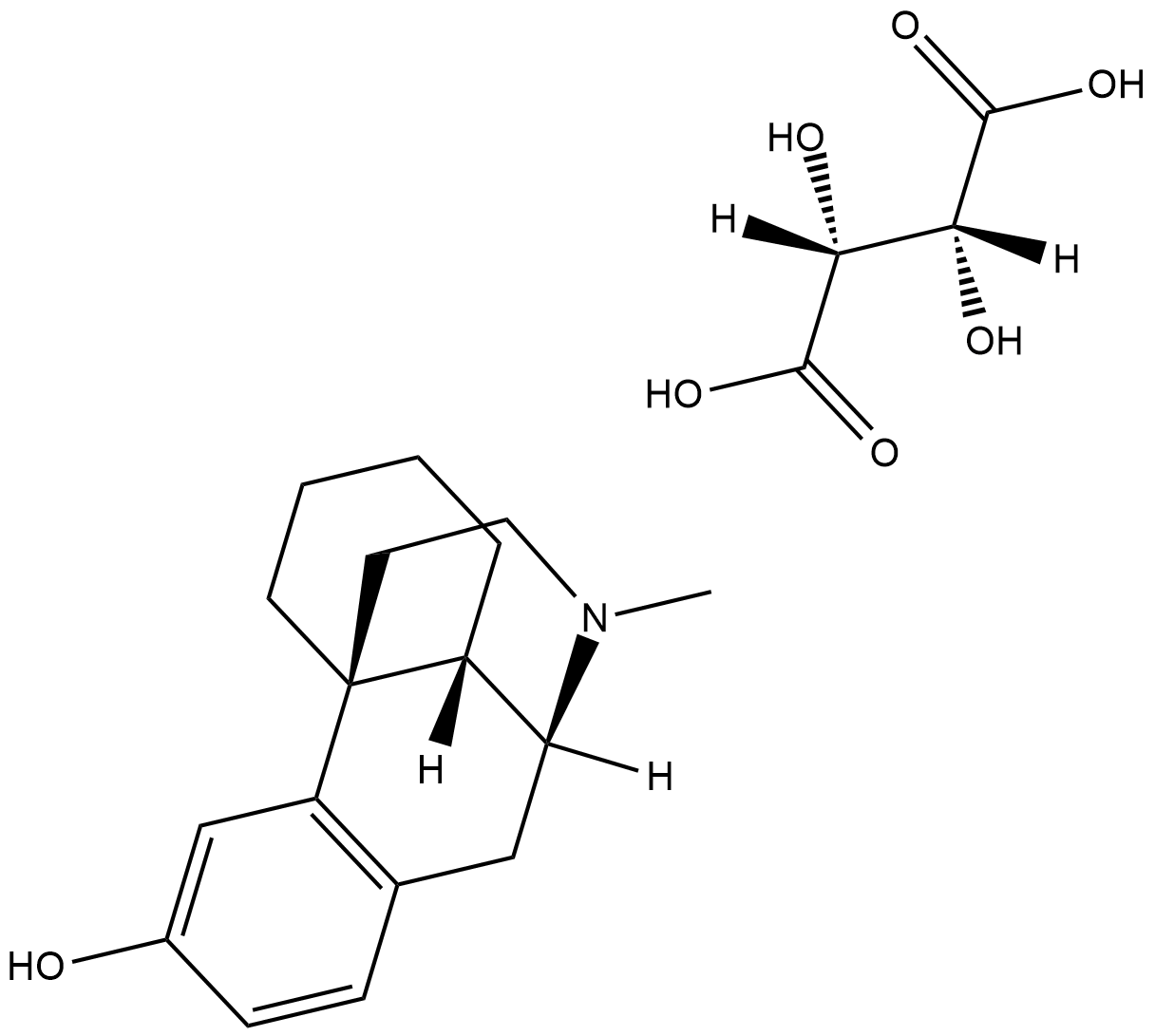 Dextrorphan (tartrate) Chemical Structure