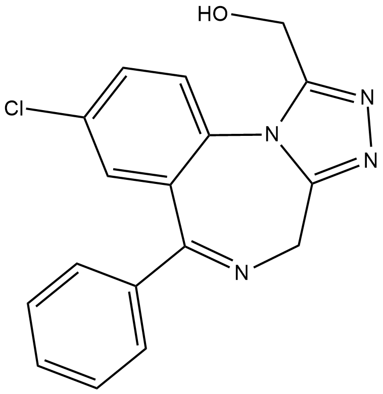 α-hydroxy Alprazolam Chemical Structure