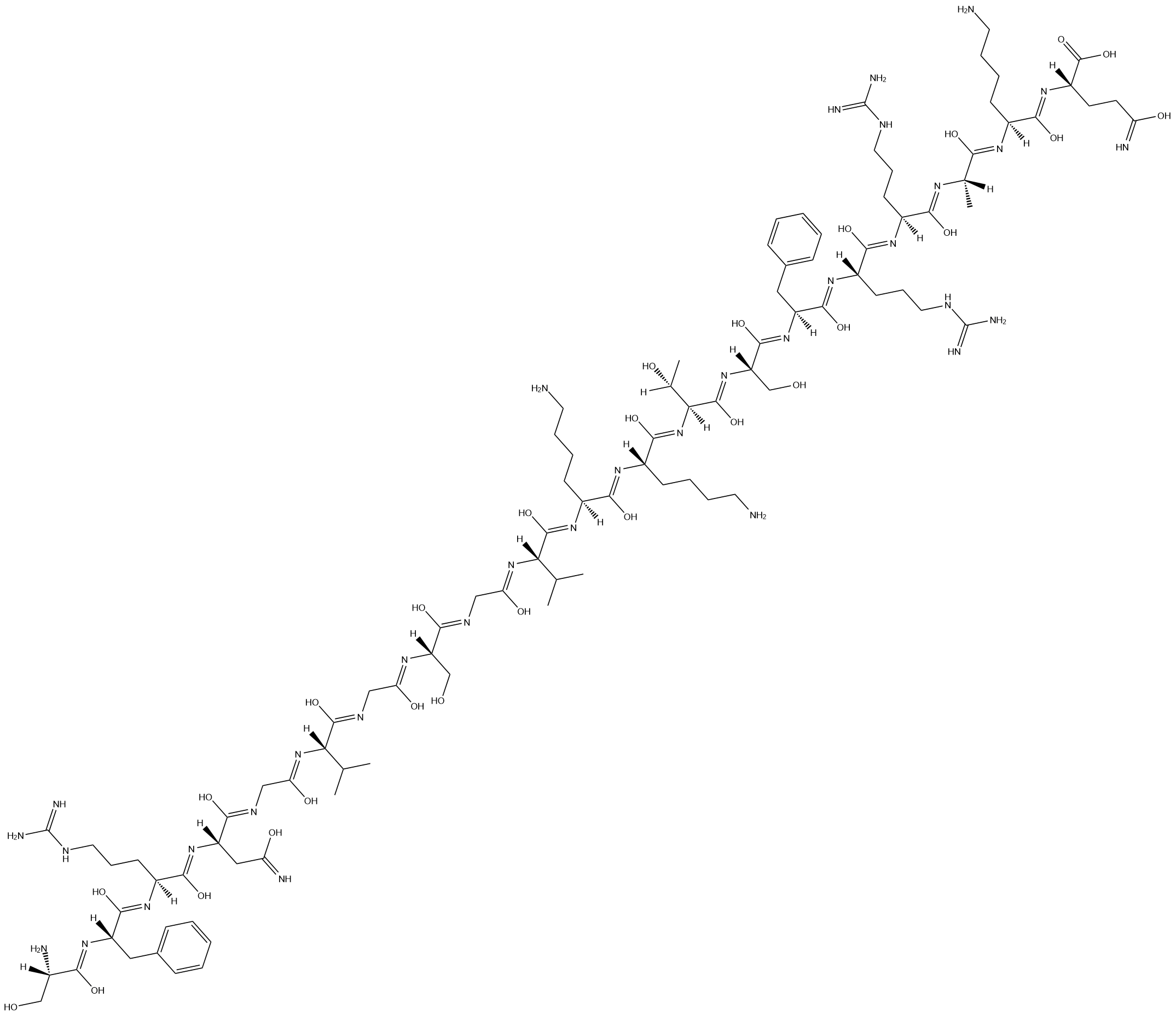 Neuropeptide S (rat) Chemical Structure