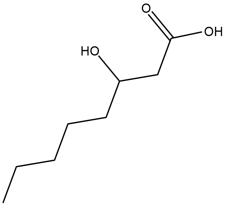 3-hydroxy Octanoic Acid Chemical Structure