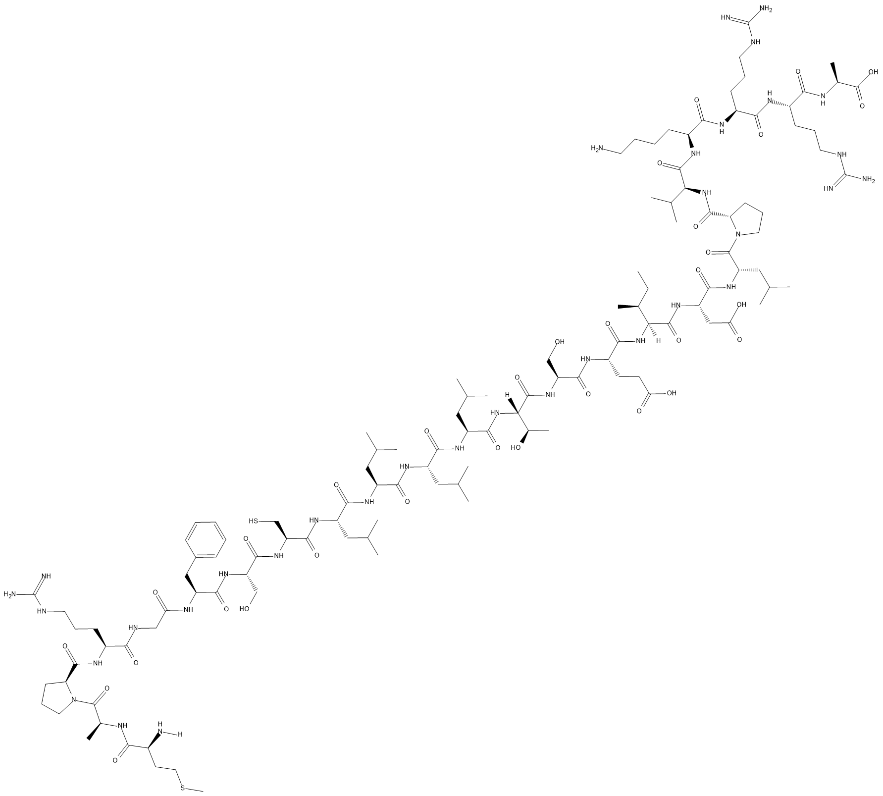 Humanin Chemical Structure