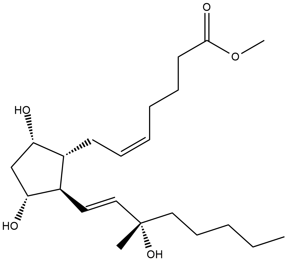 15(S)-15-methyl Prostaglandin F2α methyl ester Chemical Structure
