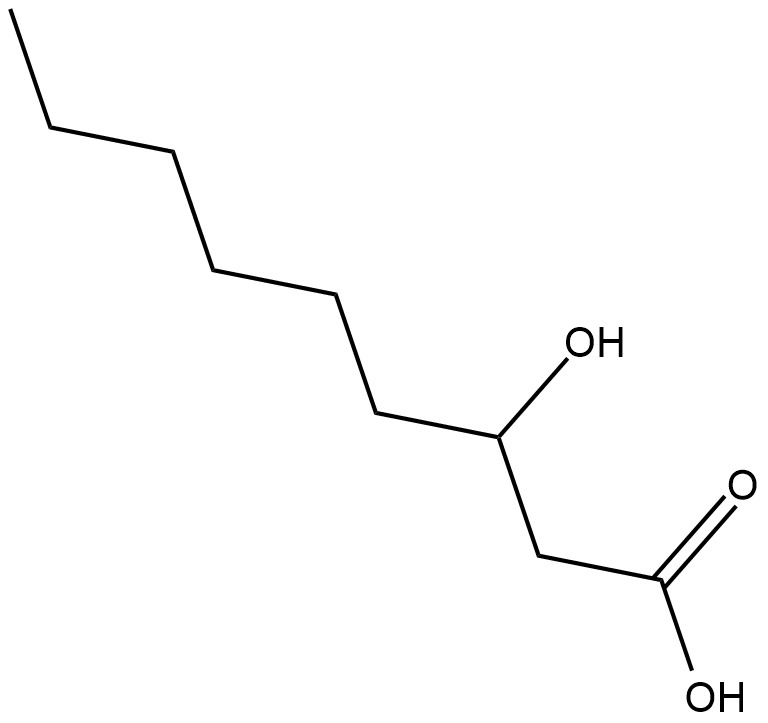 3-hydroxy Nonanoic Acid Chemical Structure