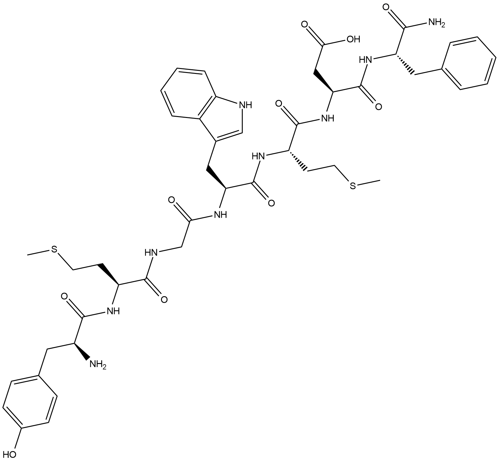 CCK (27-33) (non-sulfated) Chemical Structure