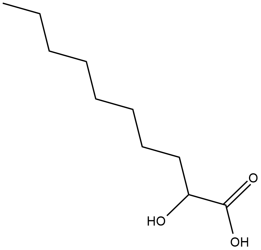 2-hydroxy Decanoic Acid Chemical Structure