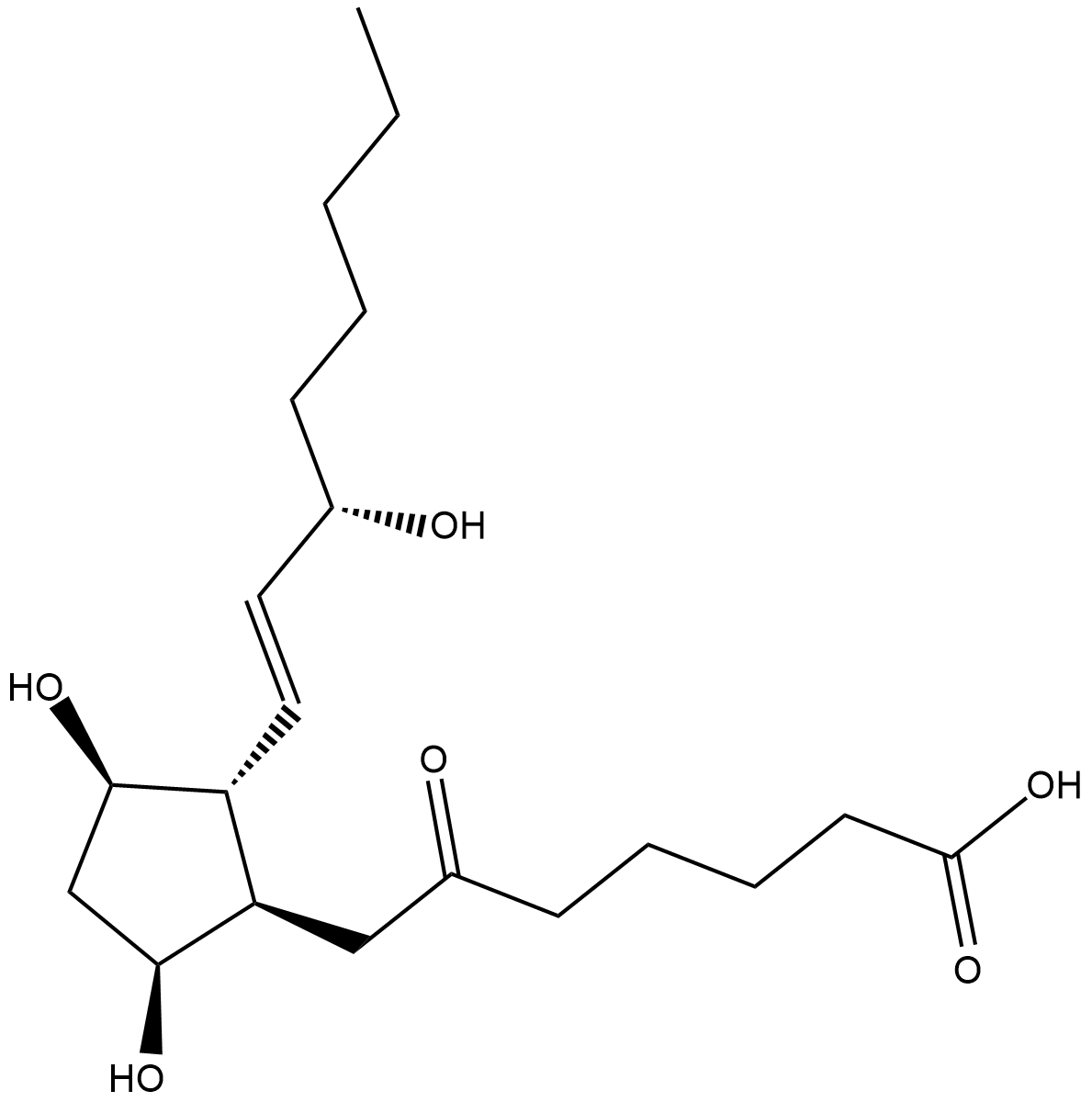 6-keto Prostaglandin F1α Chemical Structure