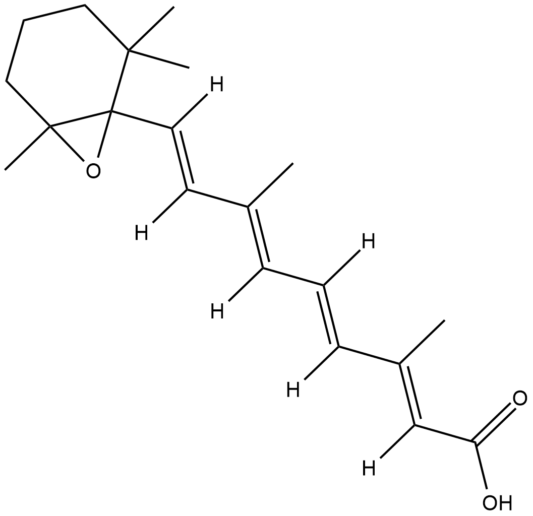 5,6-epoxy-13-cis Retinoic Acid Chemical Structure
