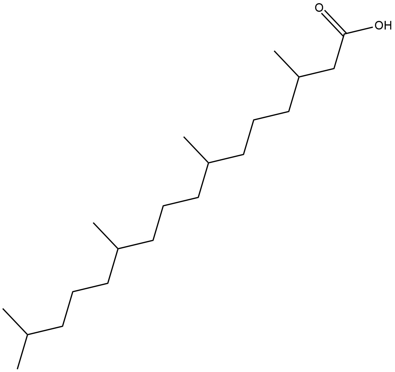 Phytanic Acid Chemical Structure