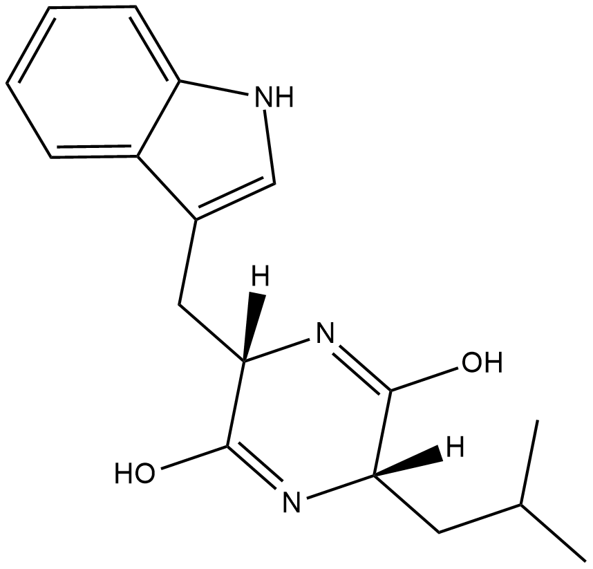 Cyclo(L-Leu-L-Trp) Chemical Structure