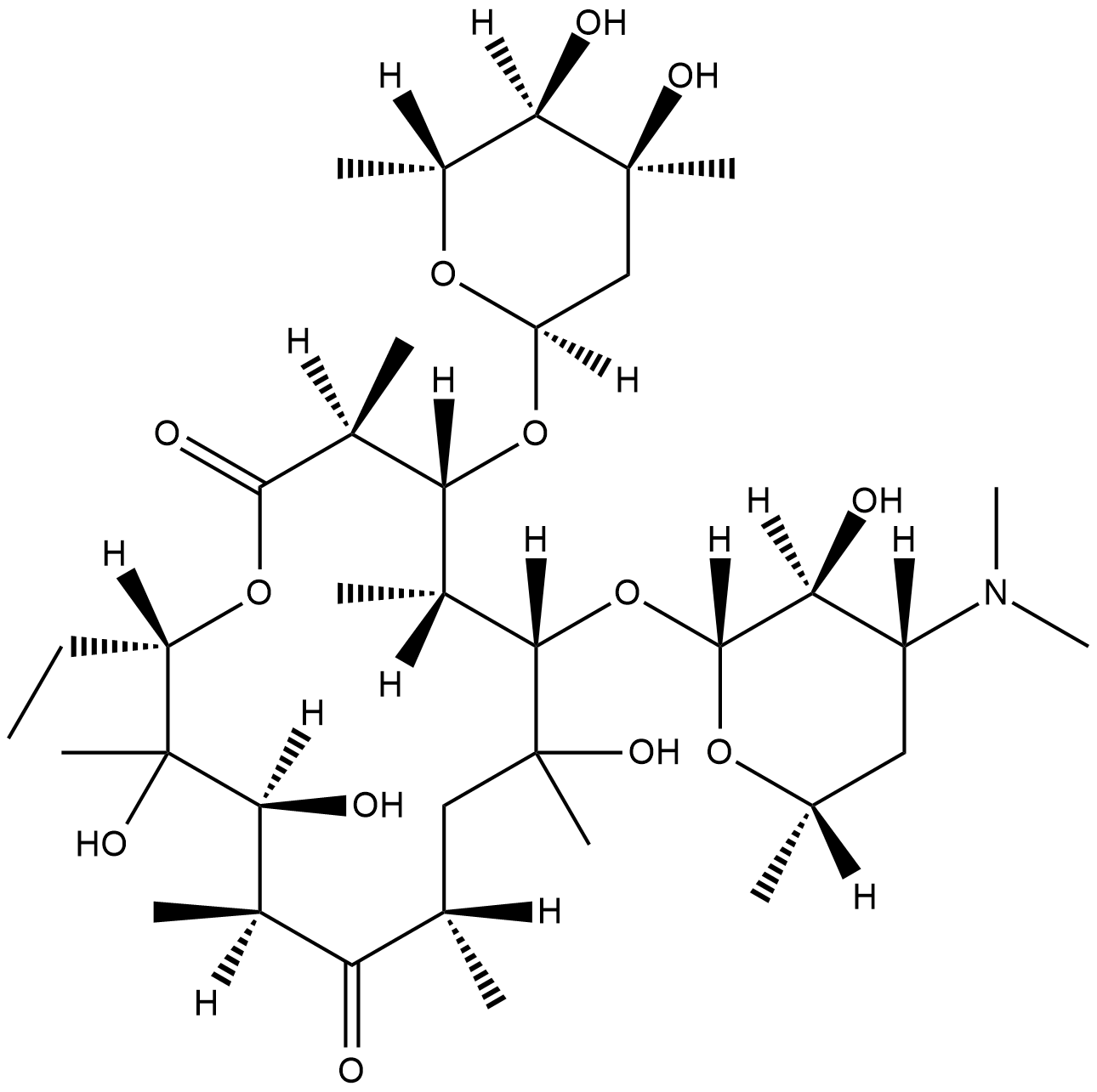 Erythromycin C Chemical Structure