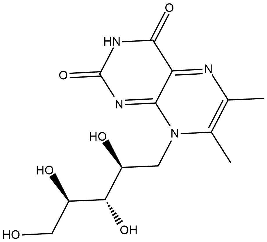 6,7-dimethyl-8-Ribityllumazine Chemical Structure