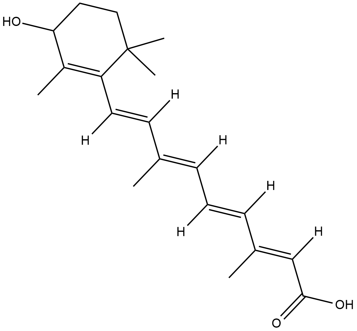 all-trans-4-hydroxy Retinoic Acid Chemical Structure