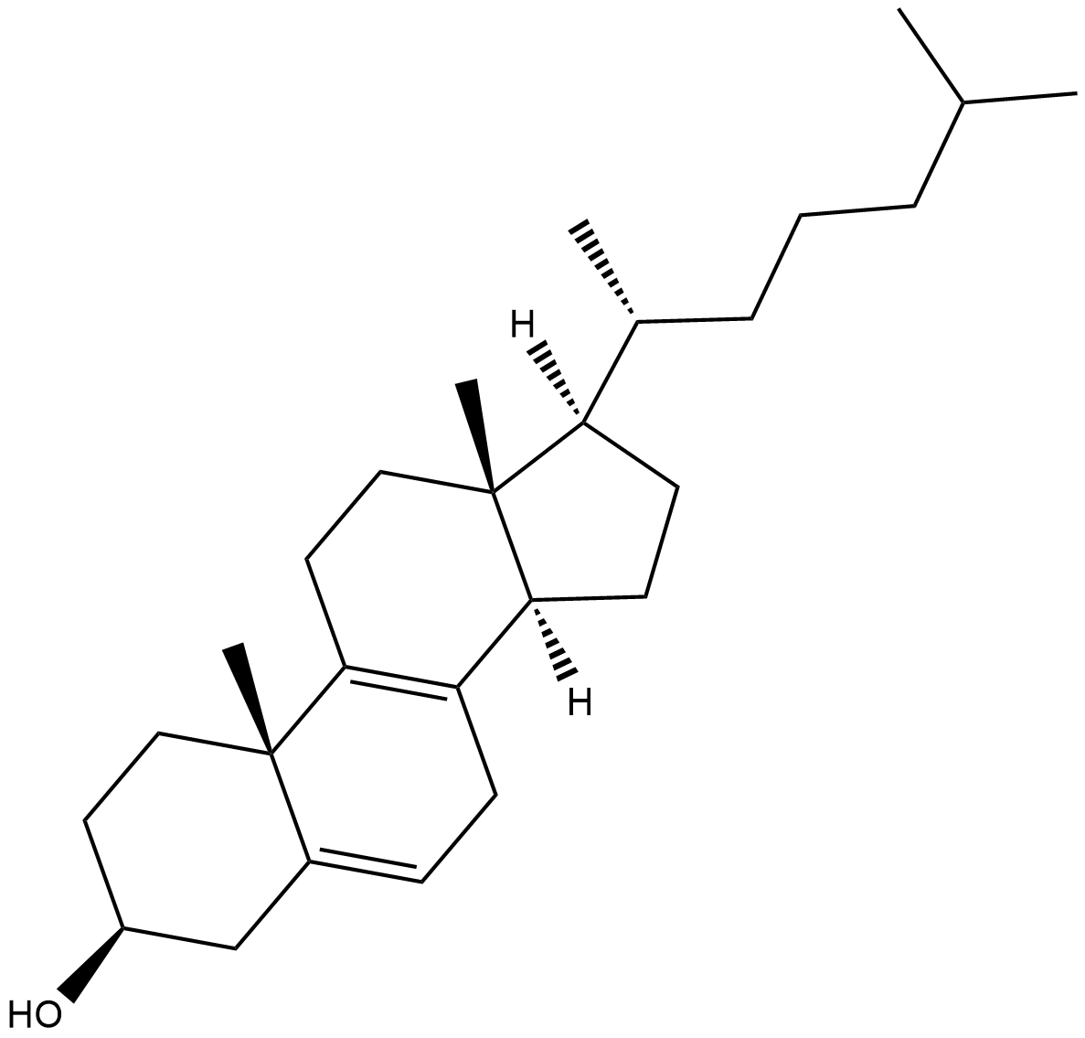 8-dehydro Cholesterol Chemical Structure