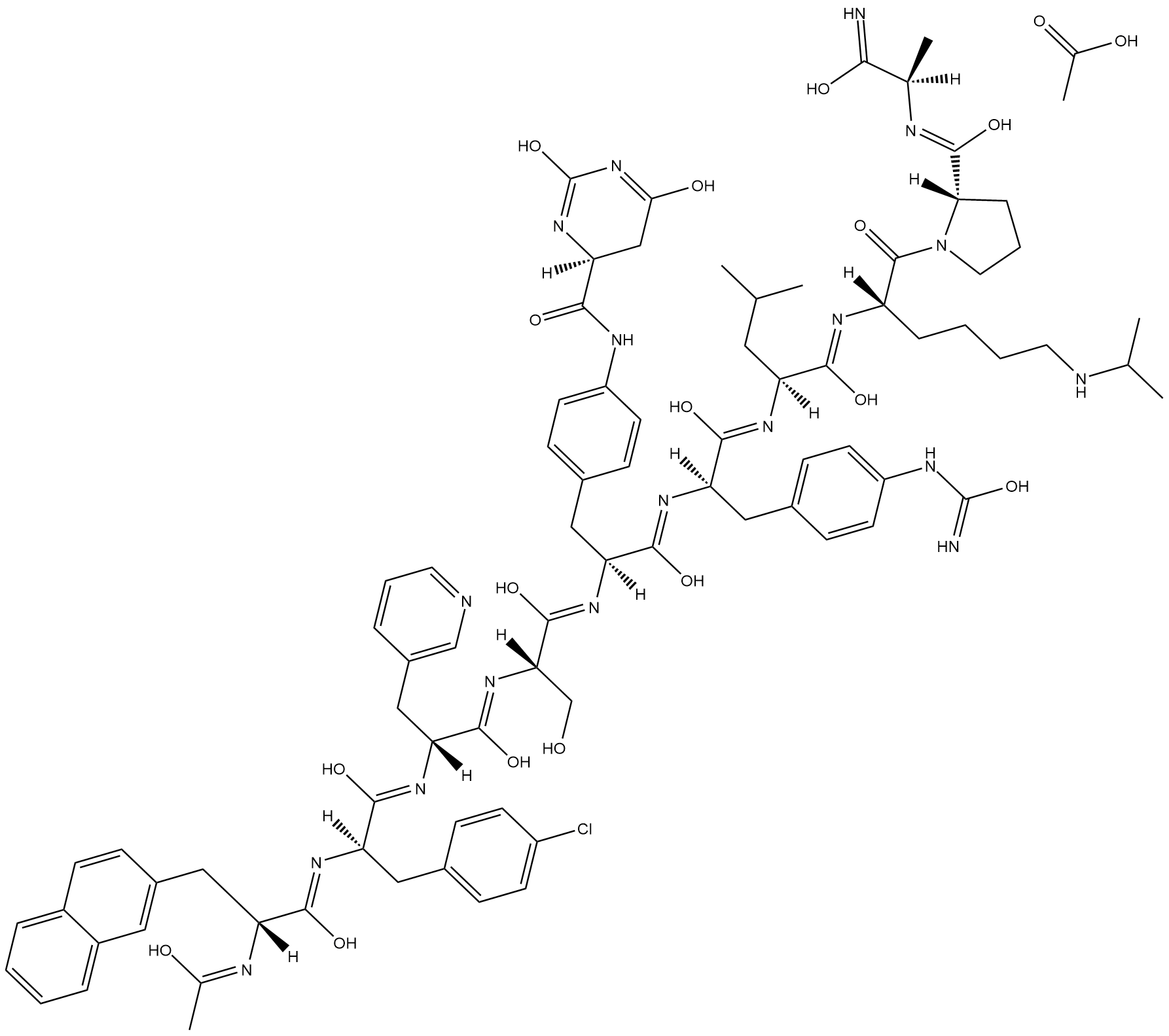 Degarelix (acetate) Chemical Structure