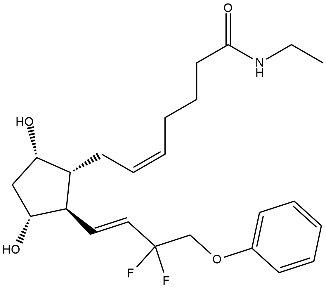 Tafluprost ethyl amide Chemical Structure