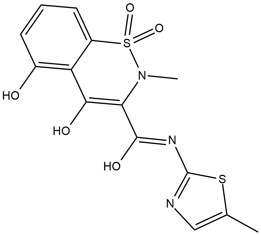5'-hydroxy Meloxicam Chemical Structure