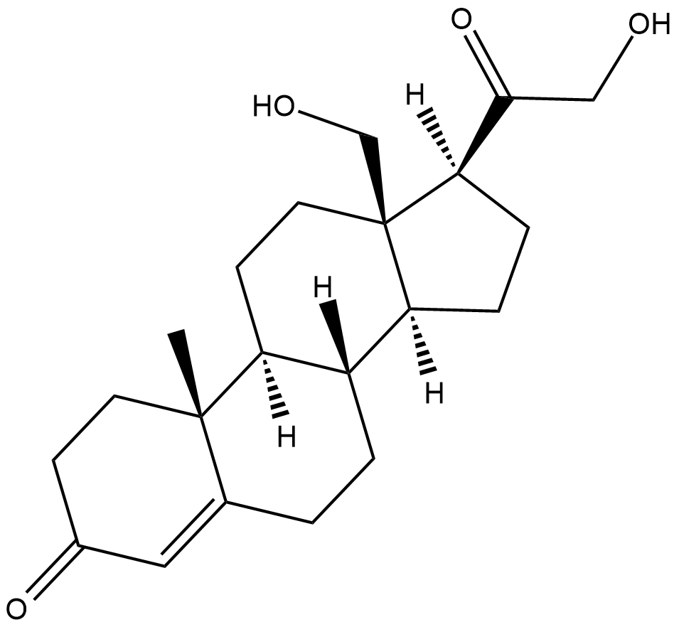 18-hydroxy-11-deoxy Corticosterone Chemical Structure