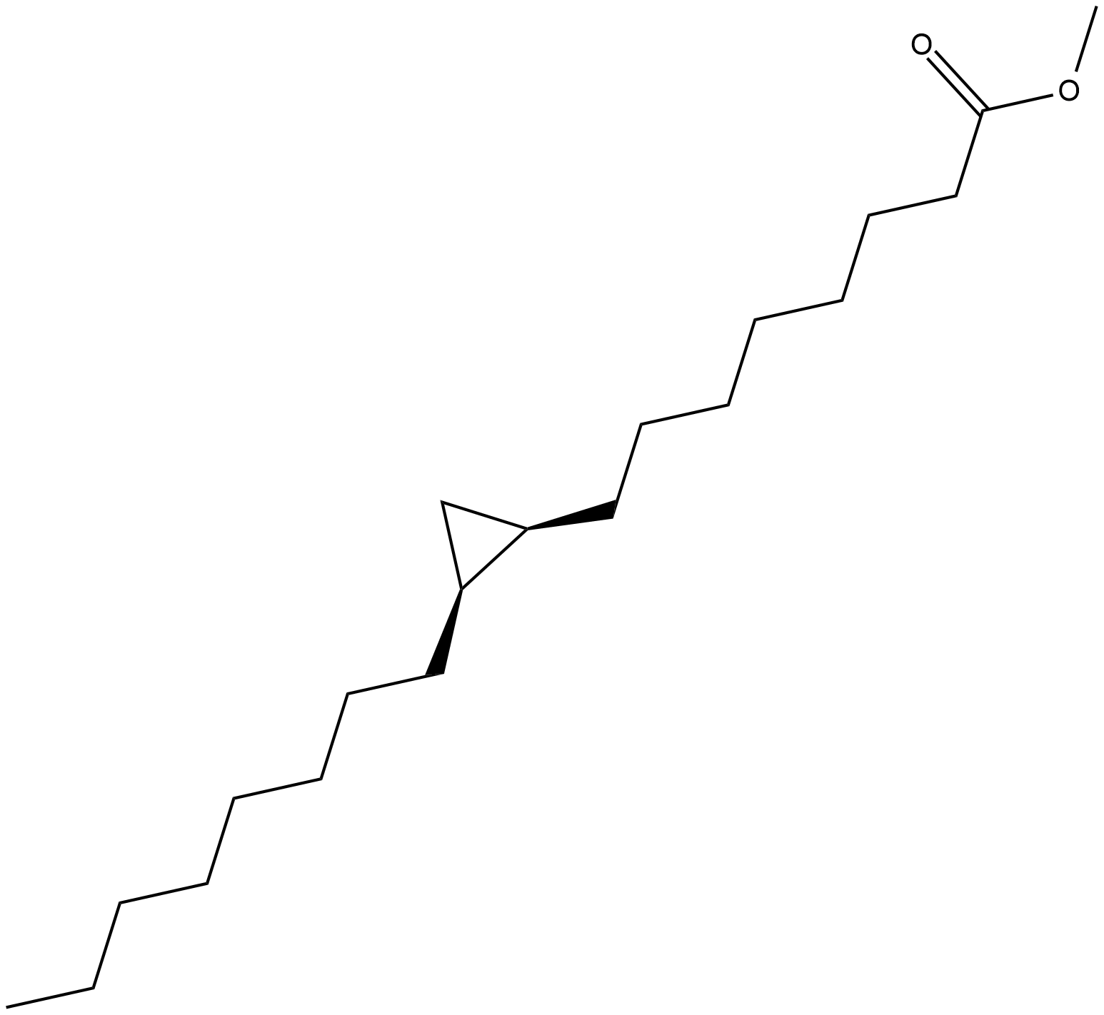 cis-9,10-Methyleneoctadecanoic Acid methyl ester Chemical Structure