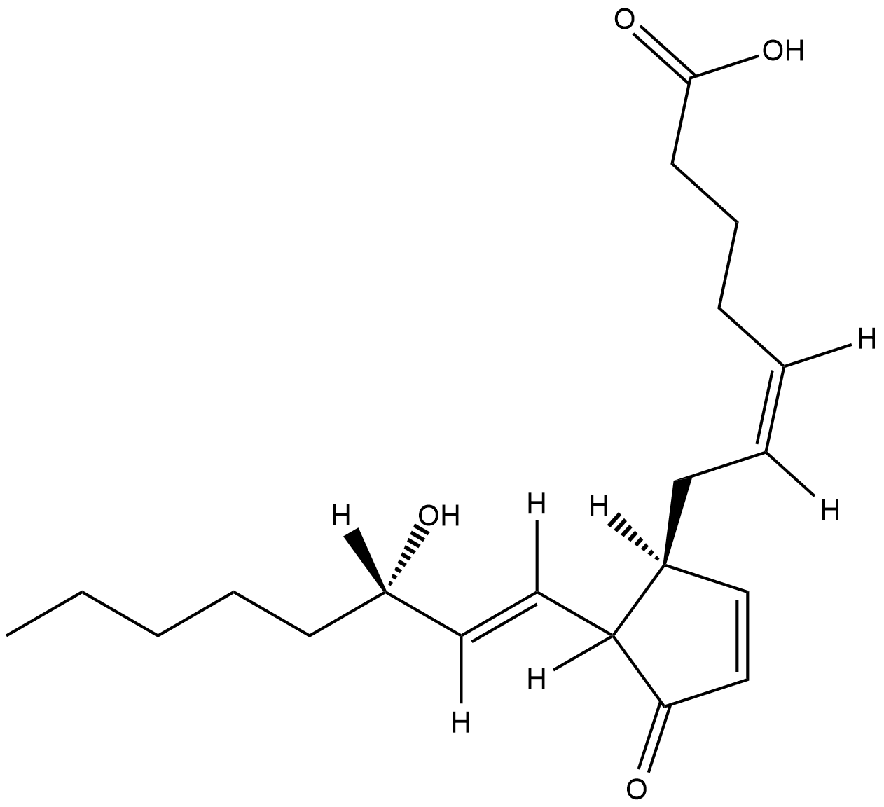 Prostaglandin J2 Chemical Structure