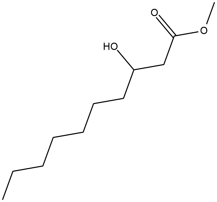 3-hydroxy Decanoic Acid methyl ester Chemical Structure