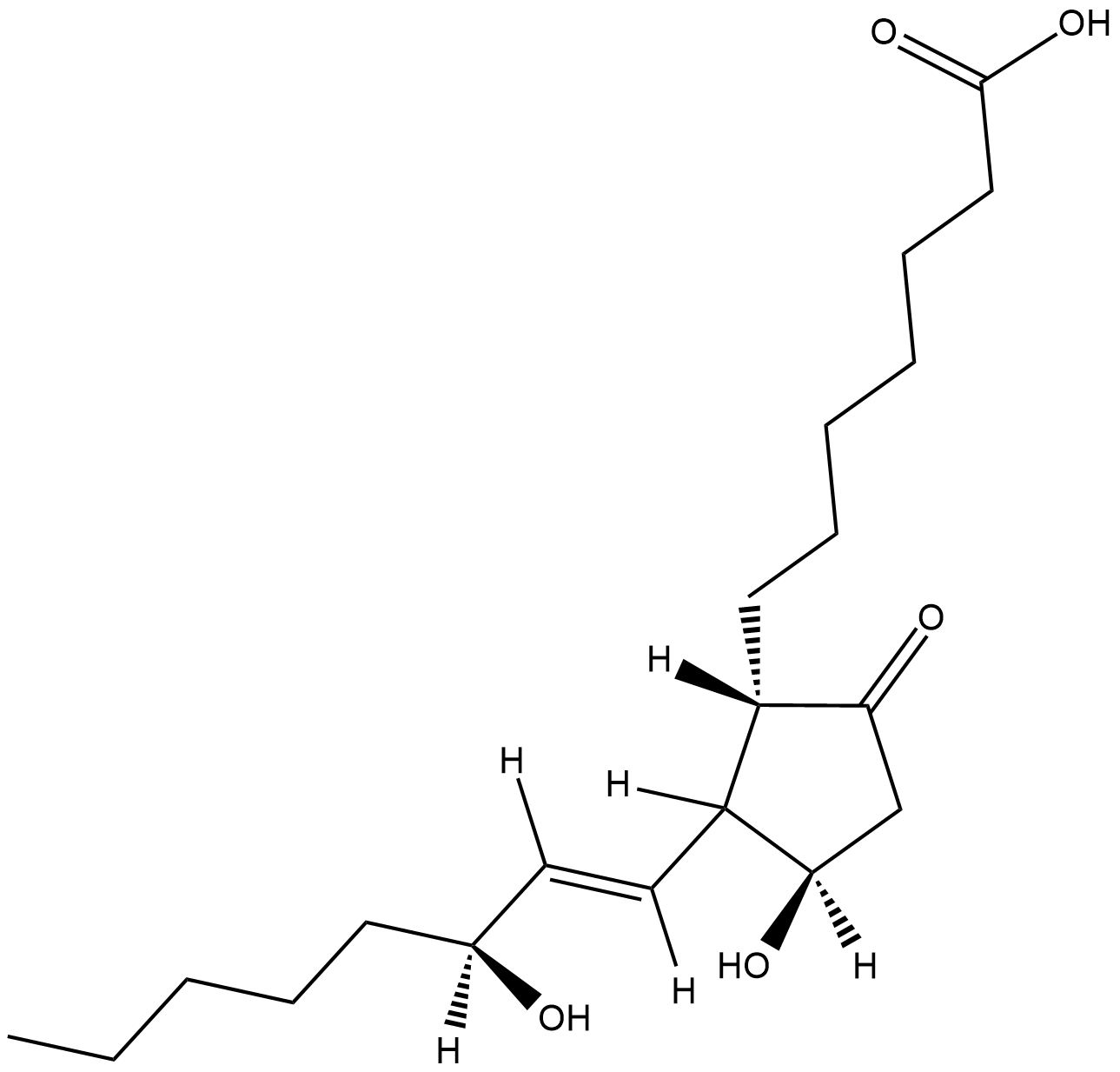 8-iso Prostaglandin E1 Chemical Structure