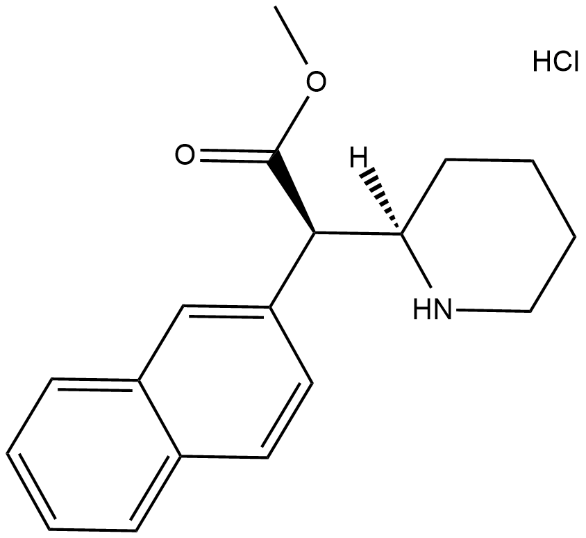 (±)-threo-Methylnaphthidate (hydrochloride) Chemical Structure