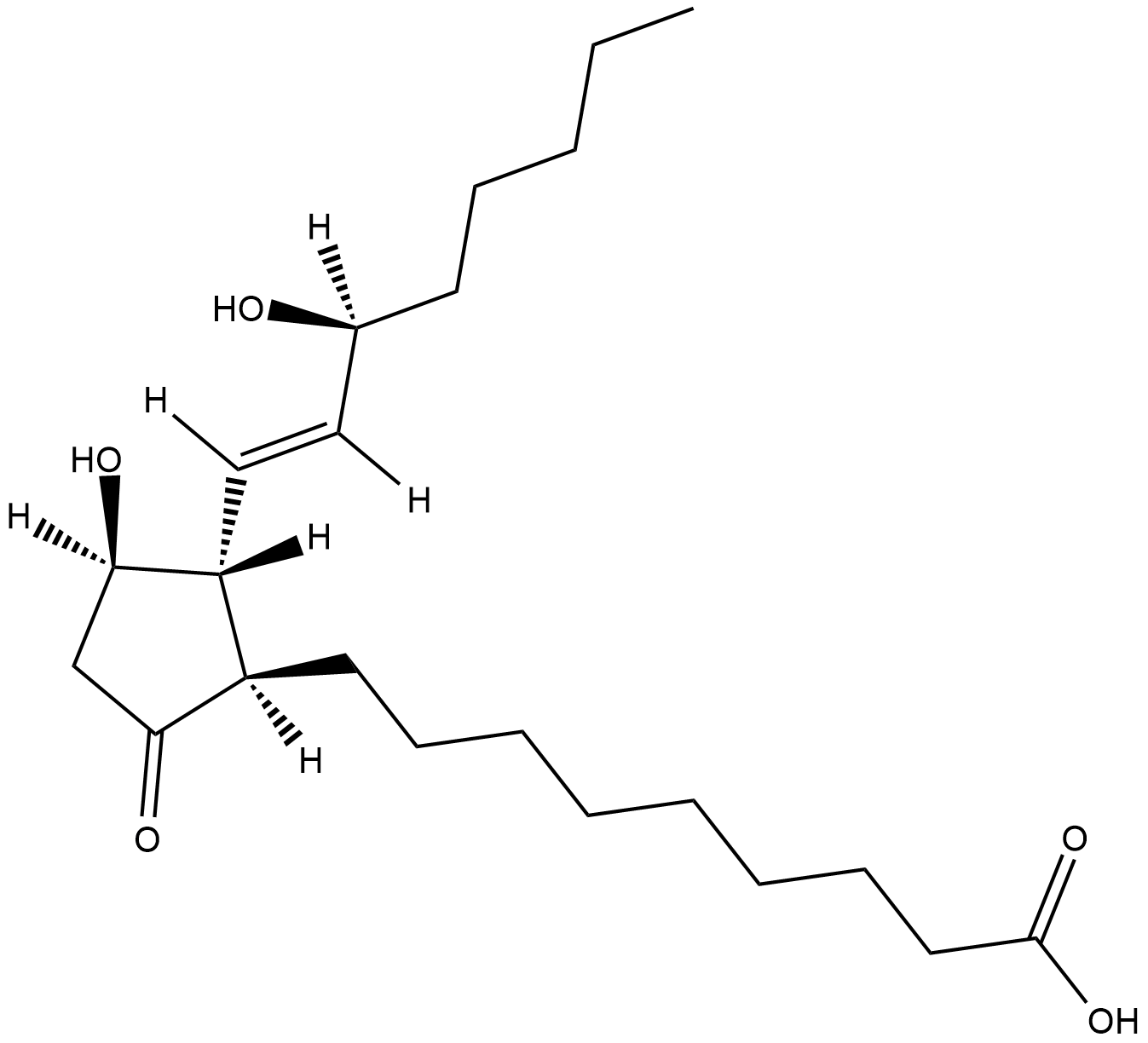 1a,1b-dihomo Prostaglandin E1 Chemical Structure