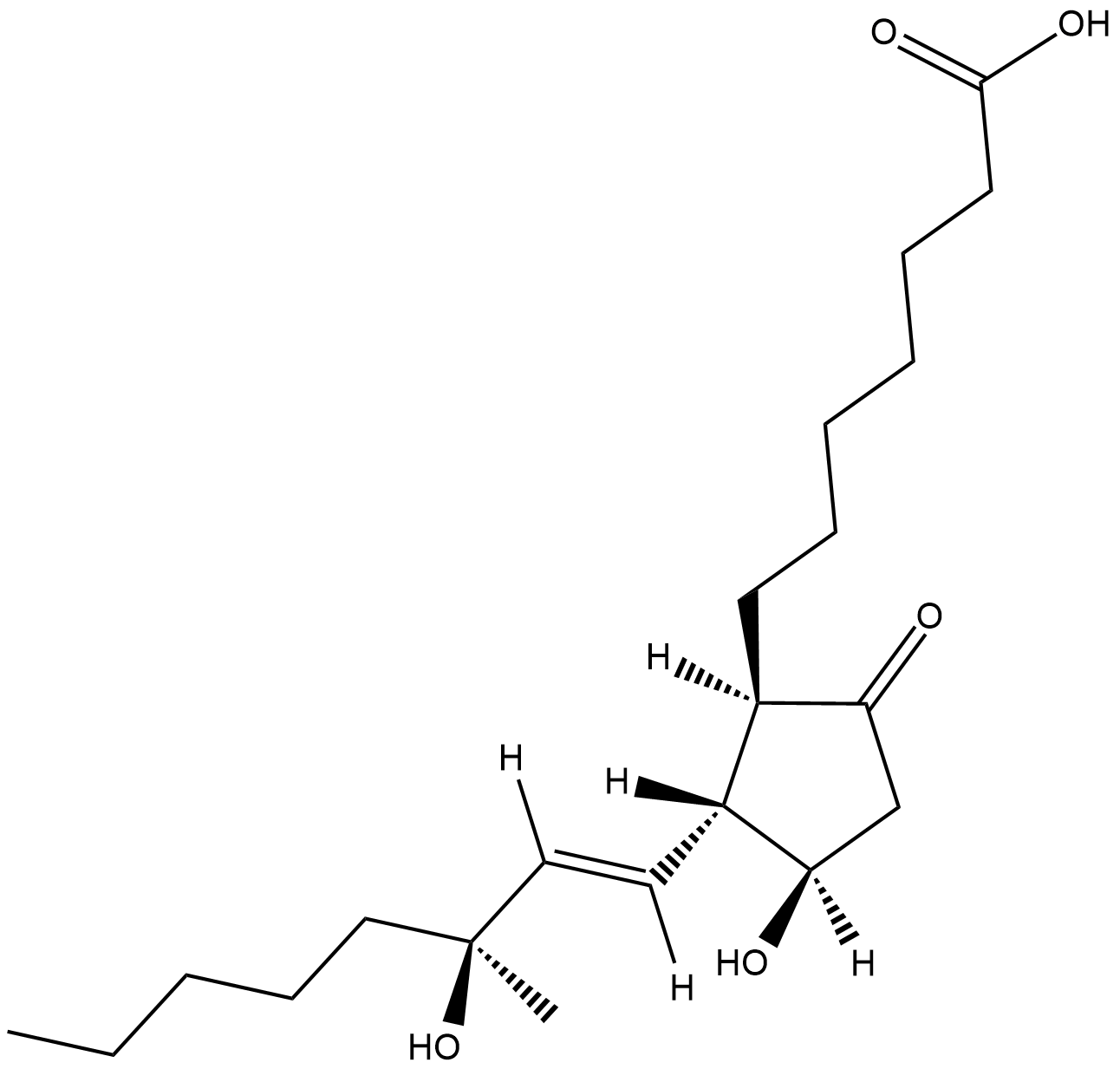 15(S)-15-methyl Prostaglandin E1 Chemical Structure