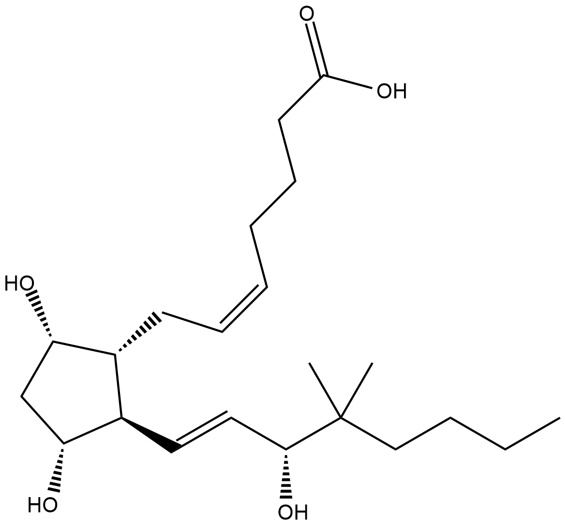 16,16-dimethyl Prostaglandin F2α Chemical Structure