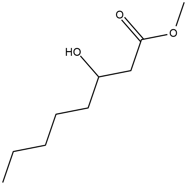 3-hydroxy Octanoic Acid methyl ester Chemical Structure