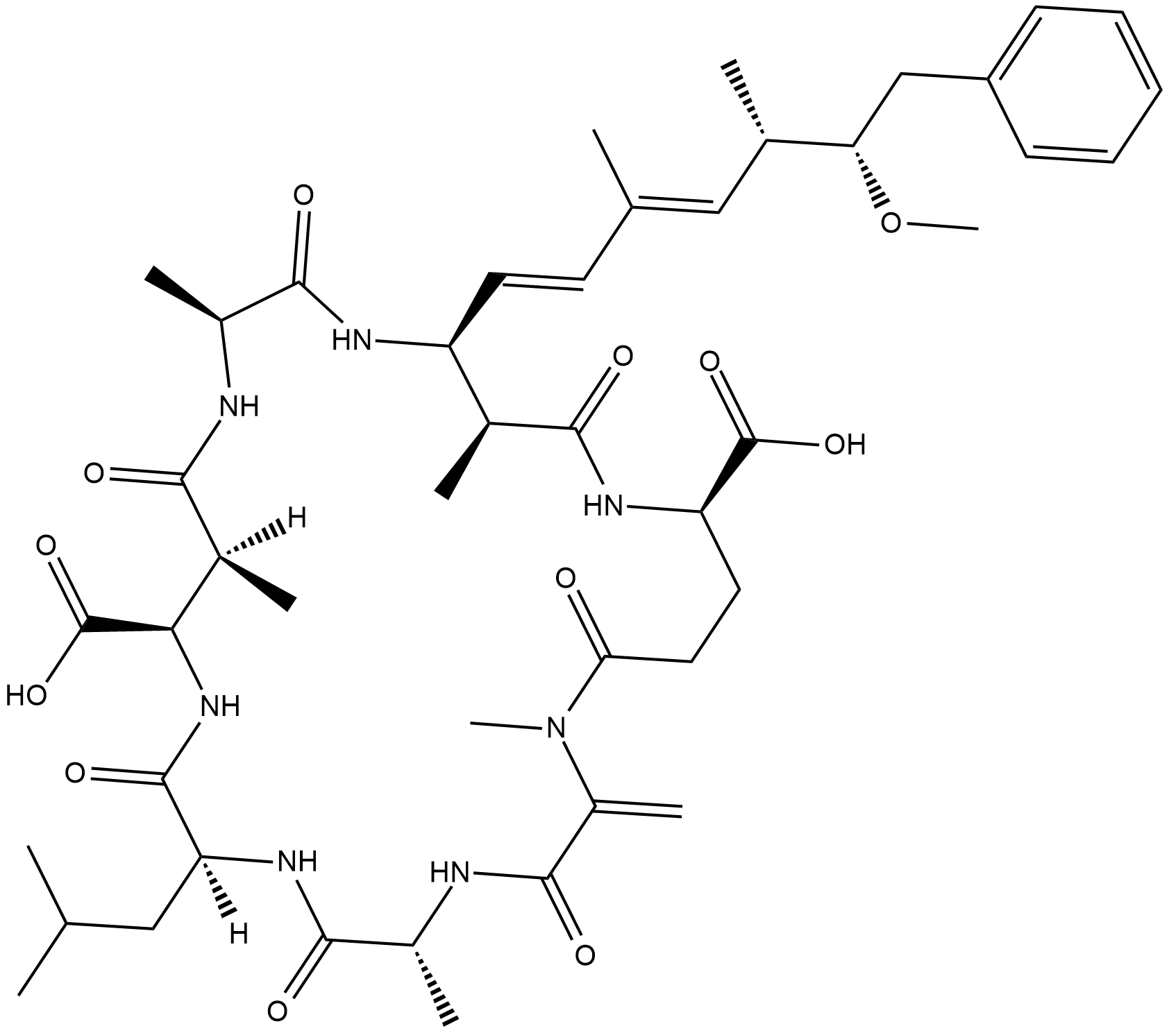 Microcystin-LA Chemical Structure