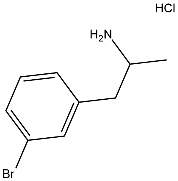3-Bromoamphetamine (hydrochloride) Chemical Structure