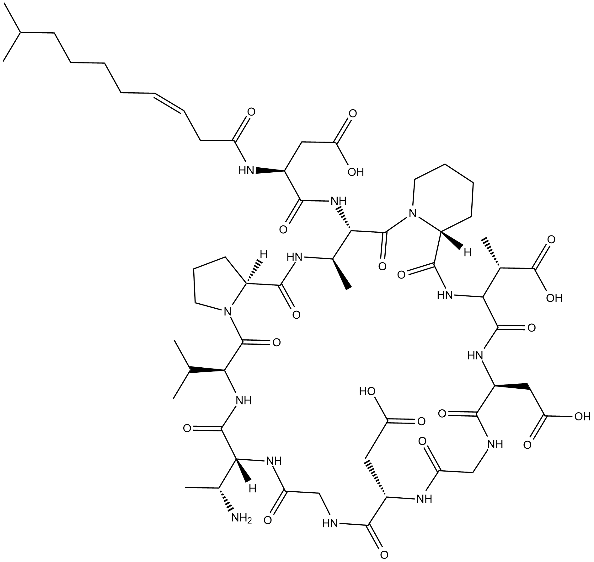 Aspartocin D Chemical Structure