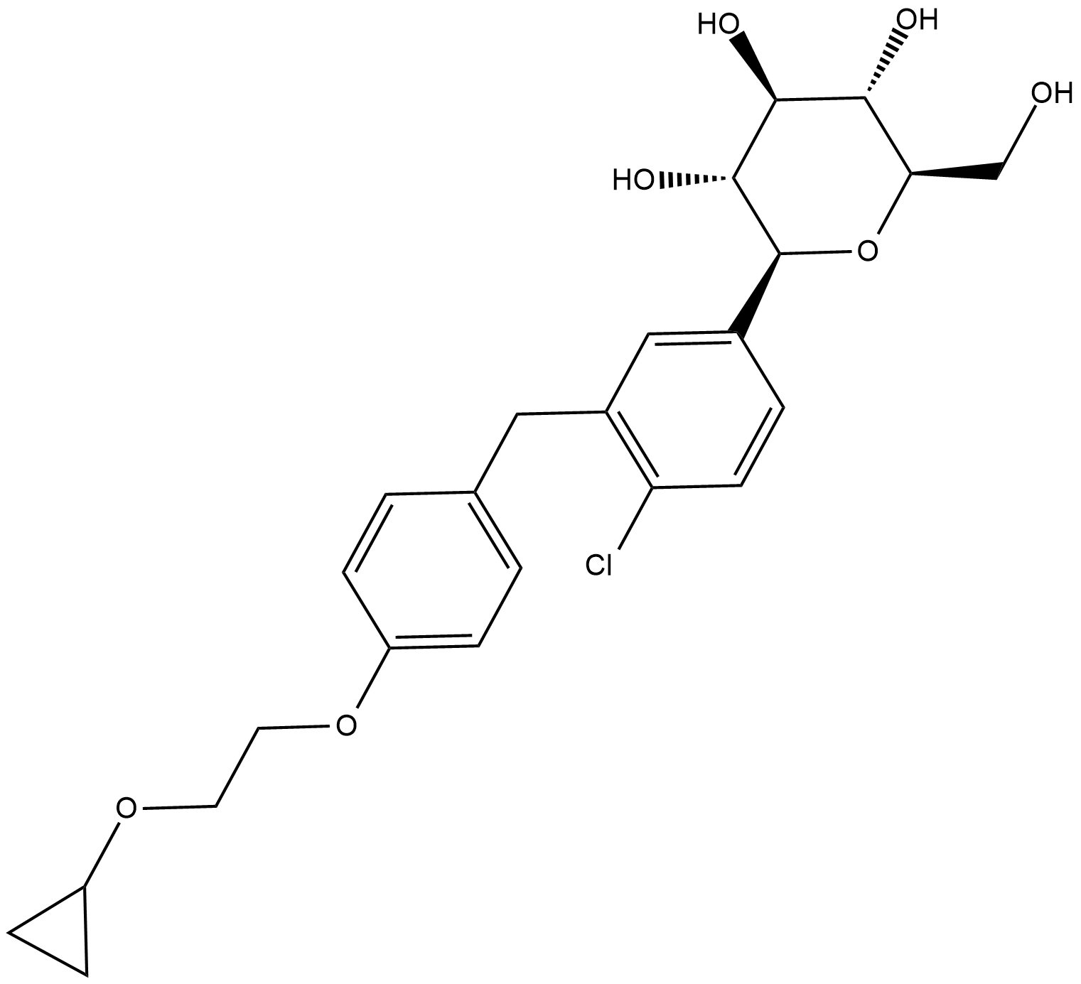 Bexagliflozin Chemical Structure