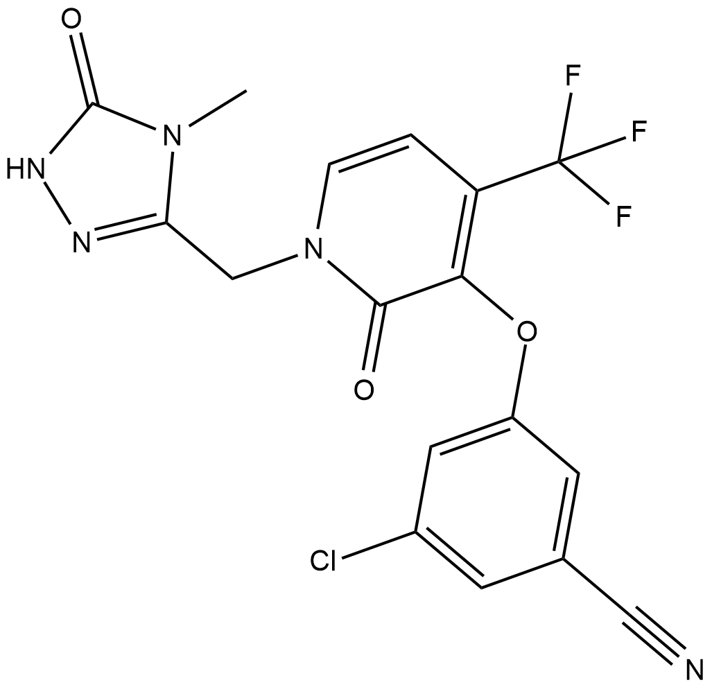 Doravirine Chemical Structure