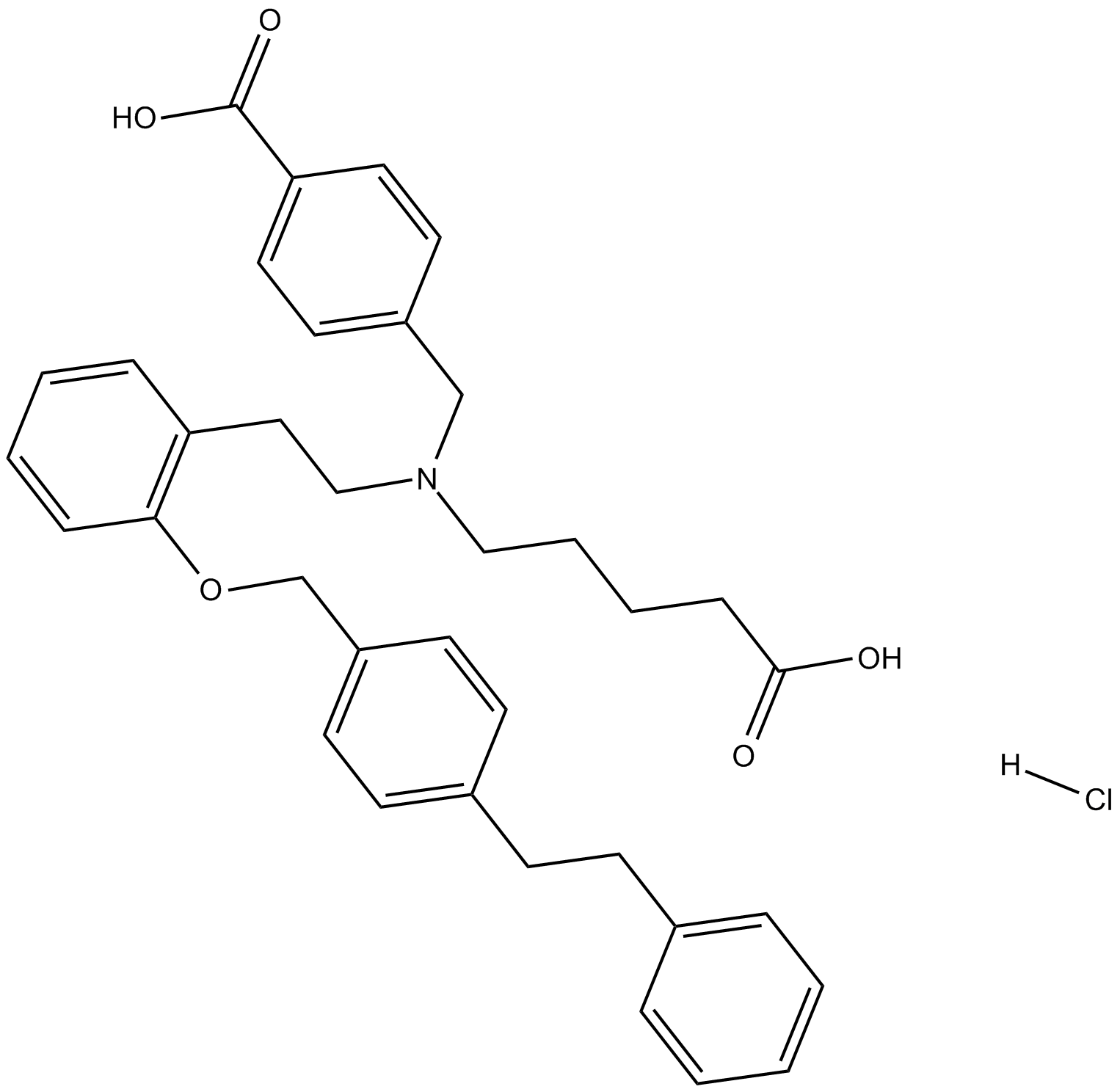 Cinaciguat hydrochloride Chemical Structure