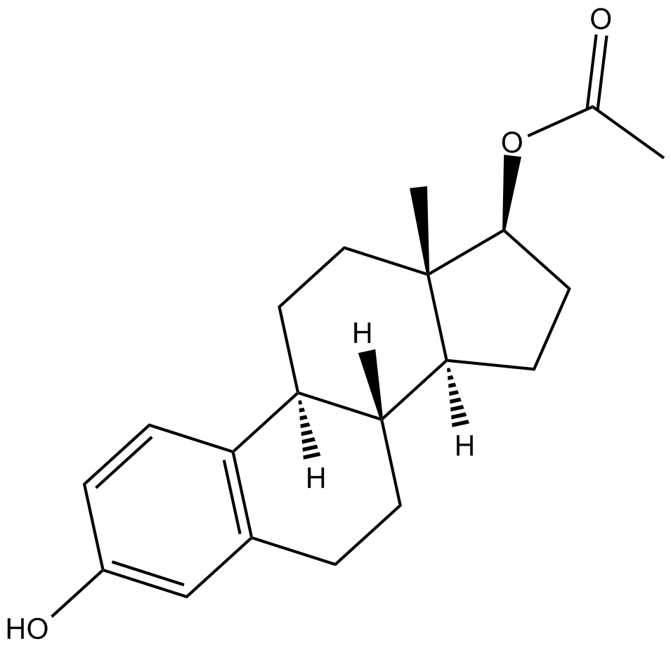 β-Estradiol 17-acetate Chemical Structure