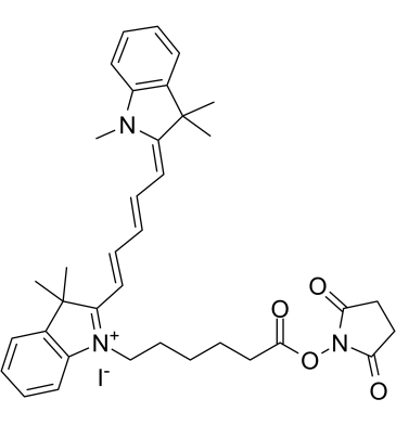 Cyanine5 NHS ester iodide  Chemical Structure