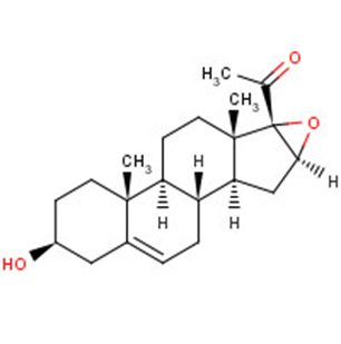 16,17-Epoxypregnenol Chemical Structure