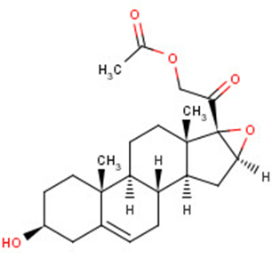 16,17-Epoxy-21-acetoxypregnenolone Chemical Structure