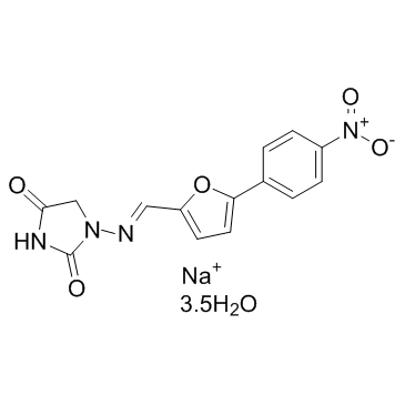 Dantrolene sodium hemiheptahydrate (Dantrolene sodium hydrate) Chemical Structure