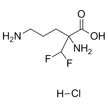 Eflornithine hydrochloride (DFMO hydrochloride) Chemical Structure