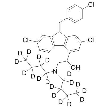 Lumefantrine D18 (Benflumetol D18) Chemical Structure