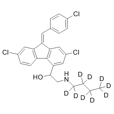 Desbutyl Lumefantrine D9 (Desbutyl-benflumetol D9) Chemical Structure