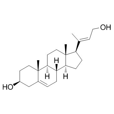 (3β,20E)-24-Norchola-5,20(22)-diene-3,23-diol Chemical Structure