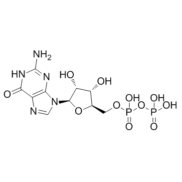 Guanosine 5'-diphosphate Chemical Structure